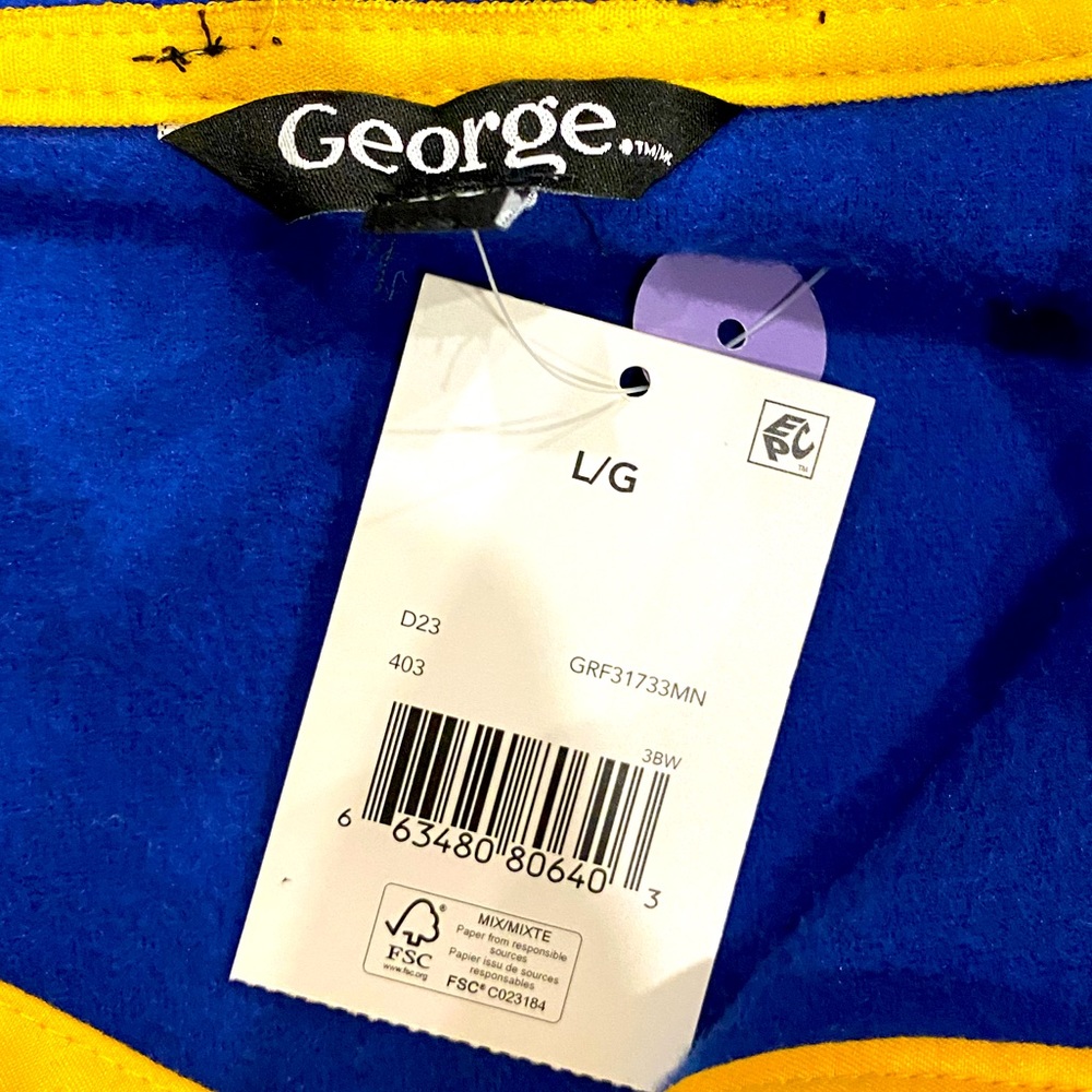 George PolyesterTop - Blue/Yellow/Grey - Picture 4 of 5